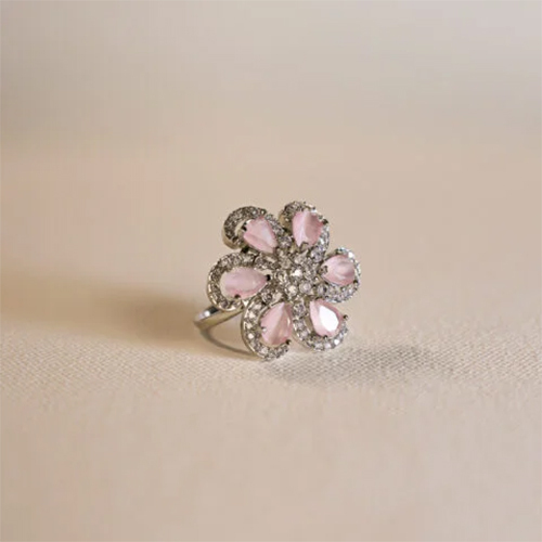 Gulabi Sitara AD Ring
