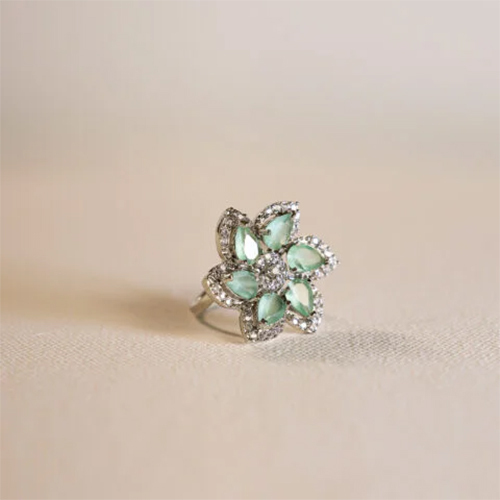 Meherbani Mint Glow Ring