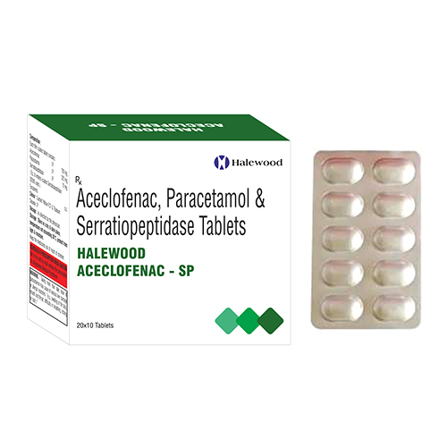 Aceclofenac Paracetamol And Serratiopeptidase Tablets