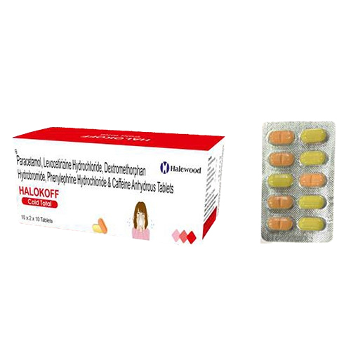 Paracetamol Levocetirizine Hydrochloride Dextrmethorphan Hydrochloride Phenylephrne Hydrochloride And Caffeine Anhydrous Tablets