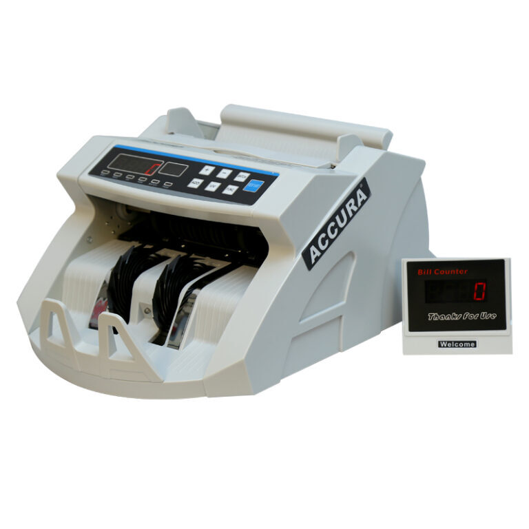 Accura Cash Counting Machine Royal Led With Voice Alert - Color: Grey
