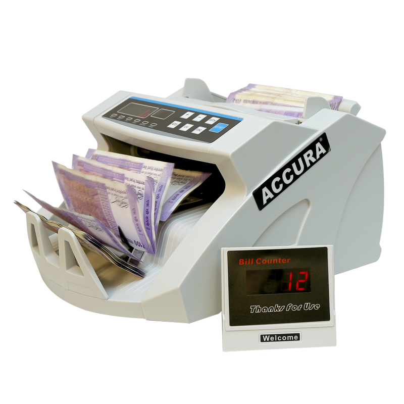 Accura Cash Counting Machine Royal Led With Voice Alert - Color: Grey