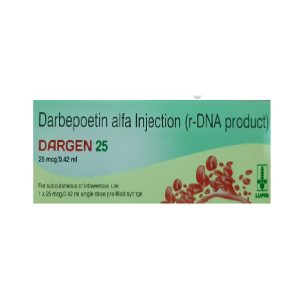 Dargen  Darbepoetin Alfa  Injection 25 Mcg - Physical Form: Liquid