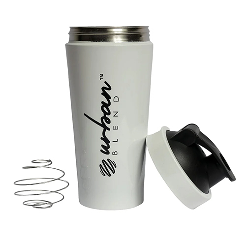 700 Ml Steel Shaker - Color: White