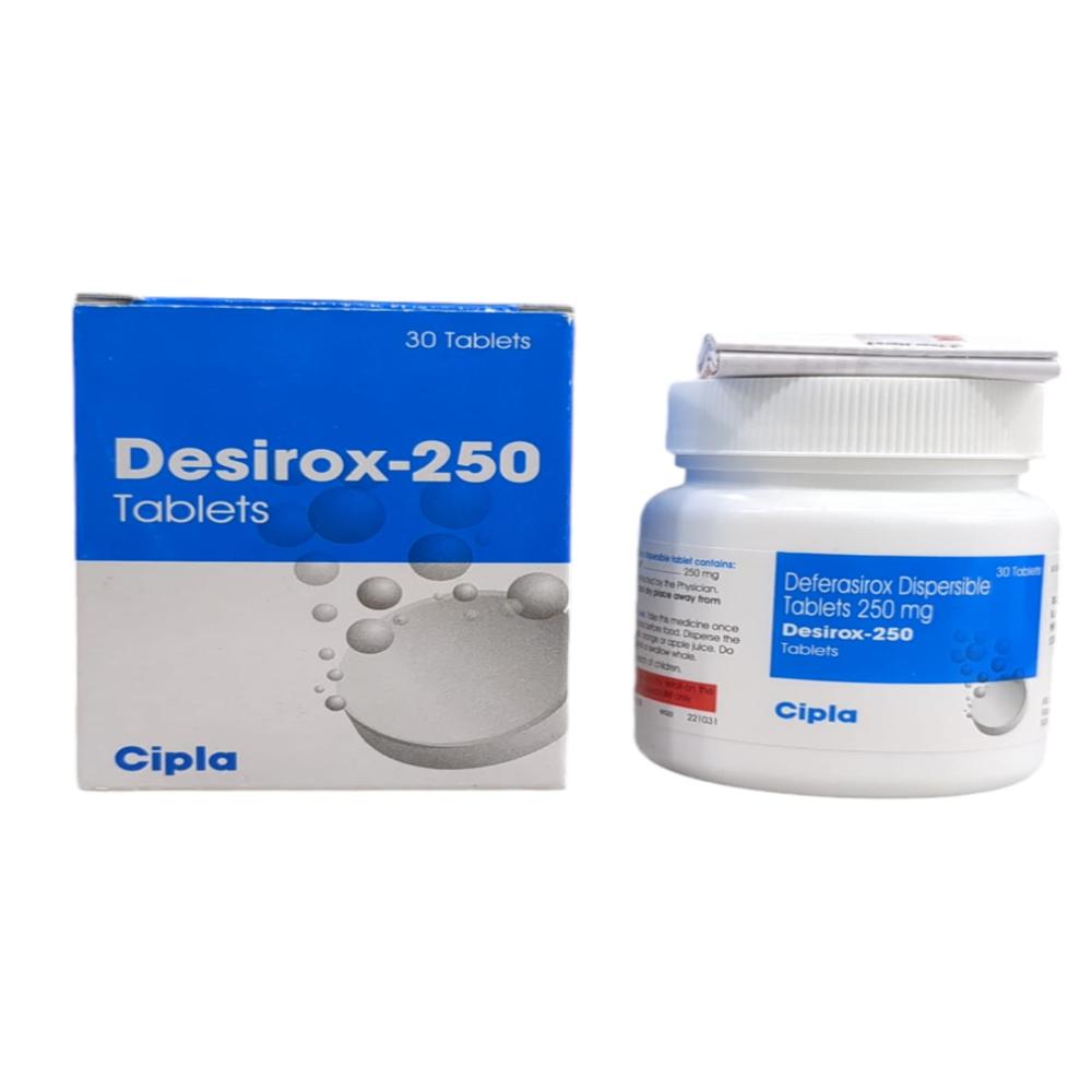 Desirox Deferasirox Tablet 250mg - Origin: India