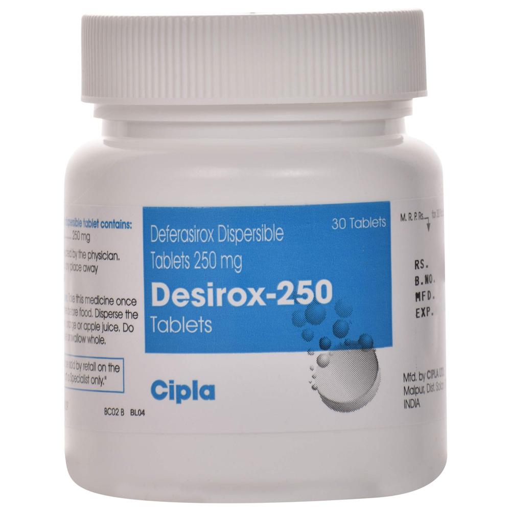 Desirox Deferasirox Tablet 250mg - Origin: India
