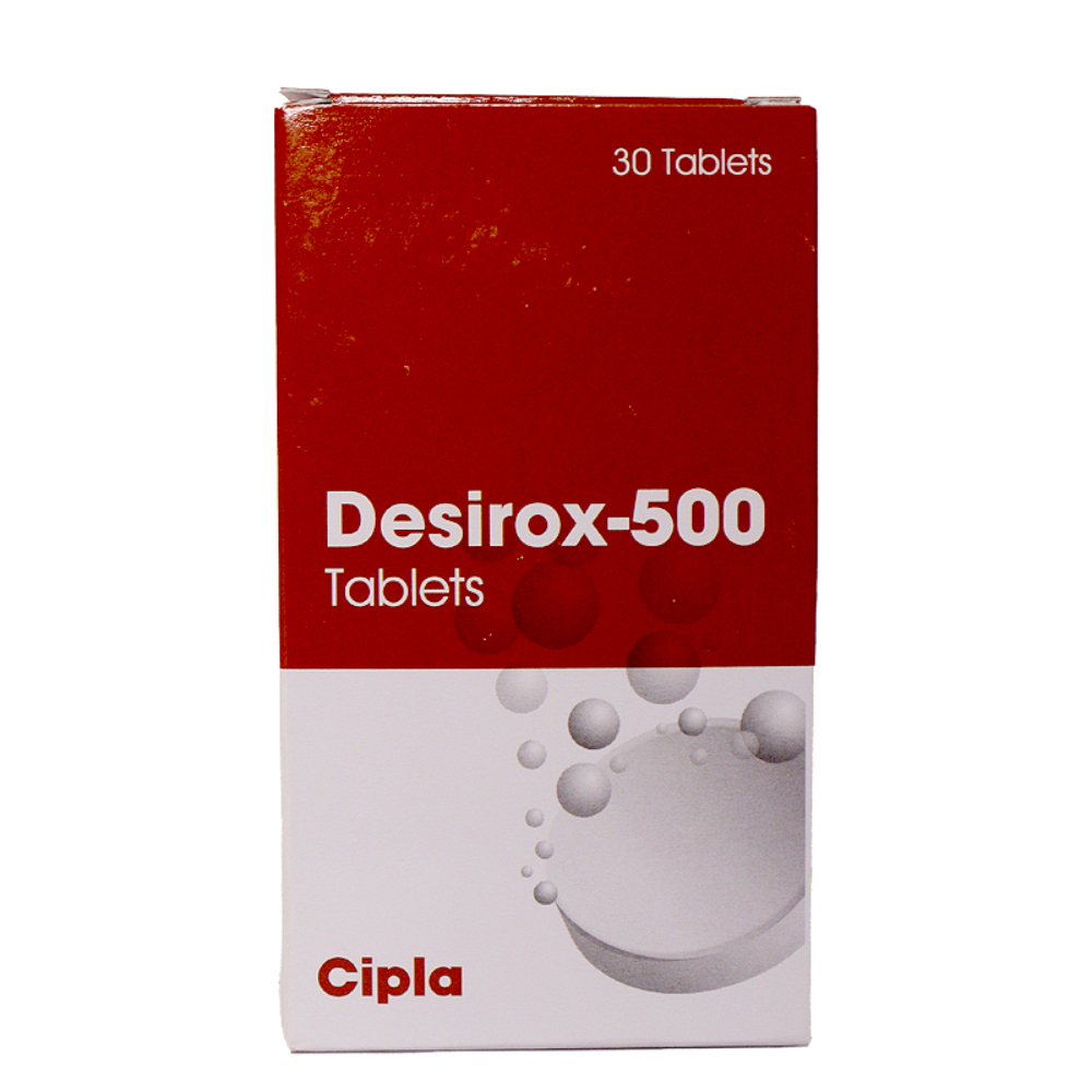 Desirox Deferasirox Tablet 500mg - Drug Type: General Medicines