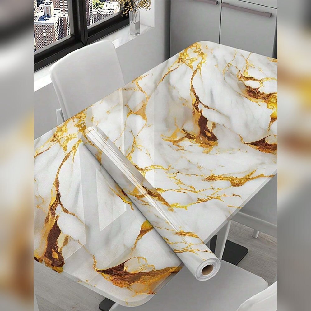 MARBLE WALL PAPER - WHITE GOLD