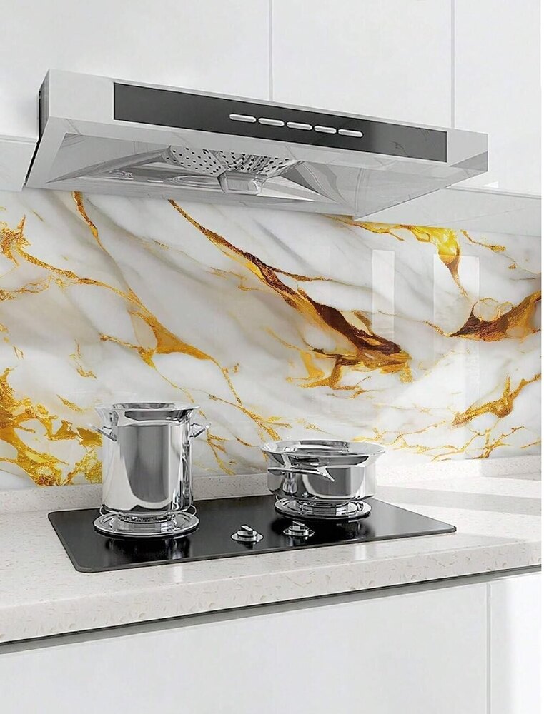 MARBLE WALL PAPER - WHITE GOLD