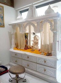 White Marble Home Temple