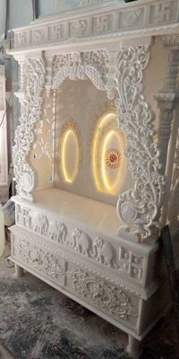White Marble Home Temple