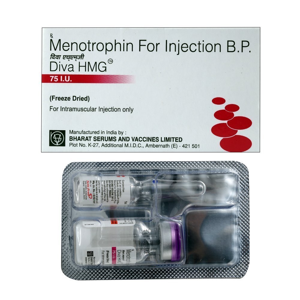 Diva Hmg  Menotrophin  Injection 75 IU