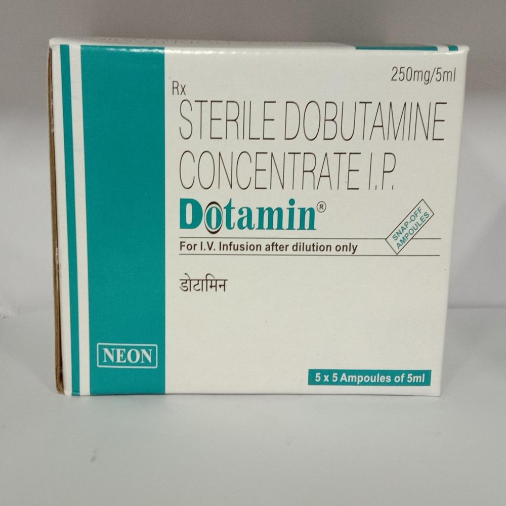 Dotamin Dobutamine Injection 250mg - Shelf Life: 12 Months