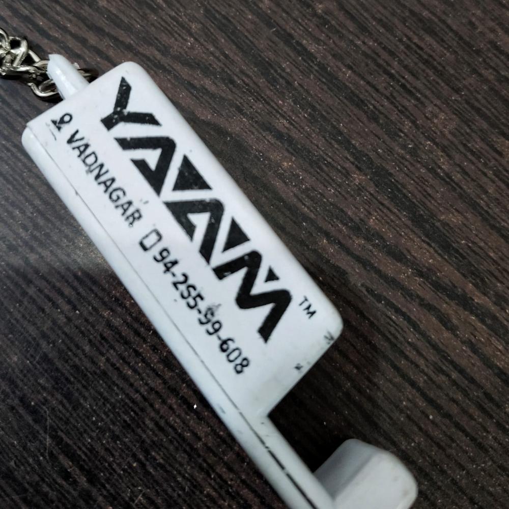 Plastic Keychain - Durable Plastic, Compact Design | Dual Functionality As Mobile Stand & Keychain, Universal Smartphone Compatibility, Smooth Finish