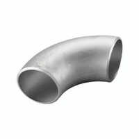 Stainless Steel Buttweld Fitting - 3 Inch Diameter, Silver Color , Welded Connection With Finished Polished Surface For Structural Pipe Applications