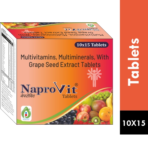 NAPROVIT TABLET - MULTIVITAMIN + MULTIMINERAL +GRAPE SEED EXTRACT TABLET