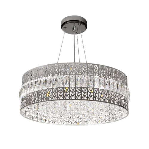 Philips Corona Glass Chandelier - Color: Silver