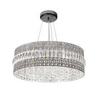 Philips Corona Glass Chandelier - Color: Silver