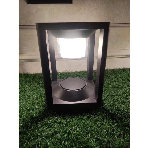 Led Waterproof Gate Light Pillar - Color: Black