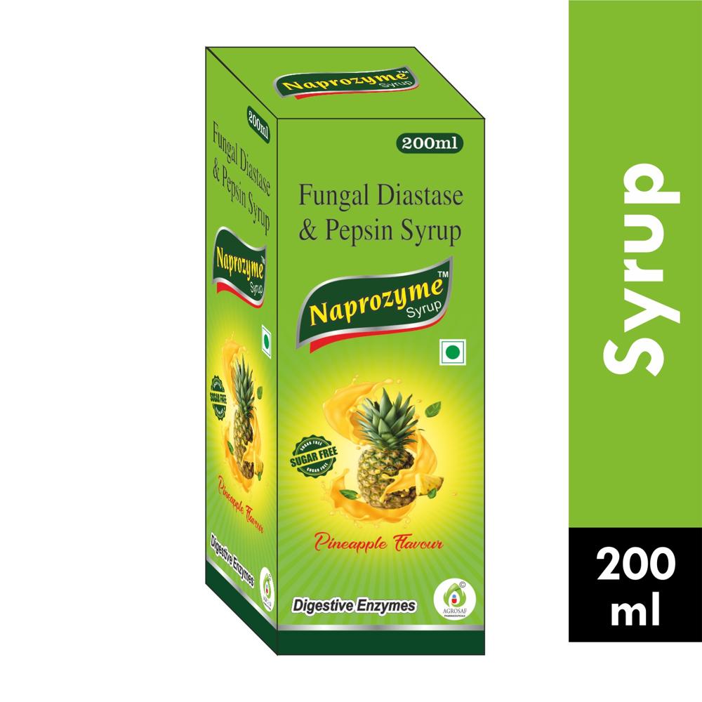 NAPROZYME SYRUP - Fungal diastase 50 MG/15ML+Pepsin 10 MG /15ML