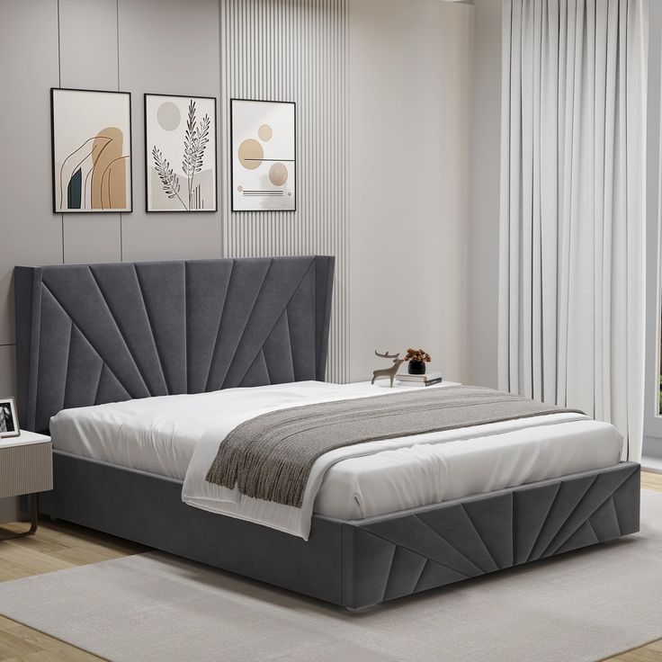 Hydraulic Wooden Double Bed