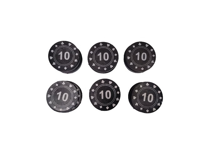 Ca-sino Chips For Teen Patti - - Color: Red