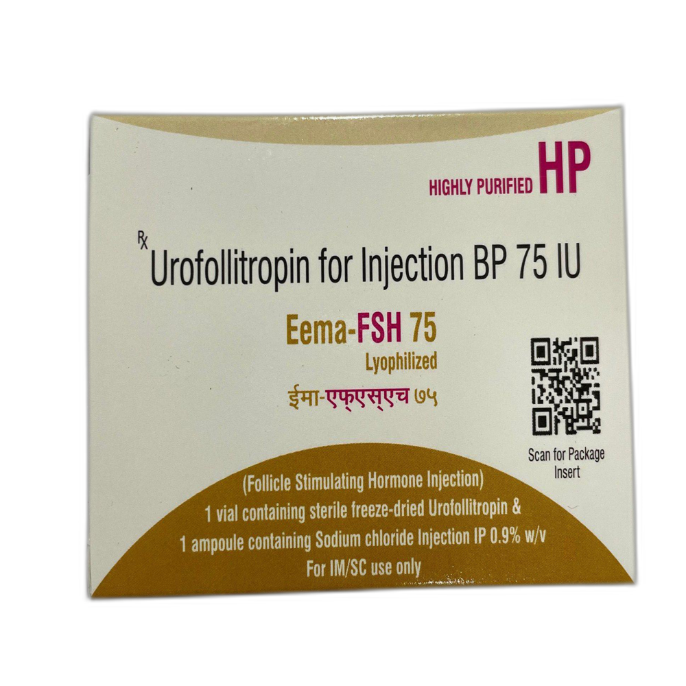 Eema Fsh Urofollitropin Injection 75iu - Physical Form: Liquid