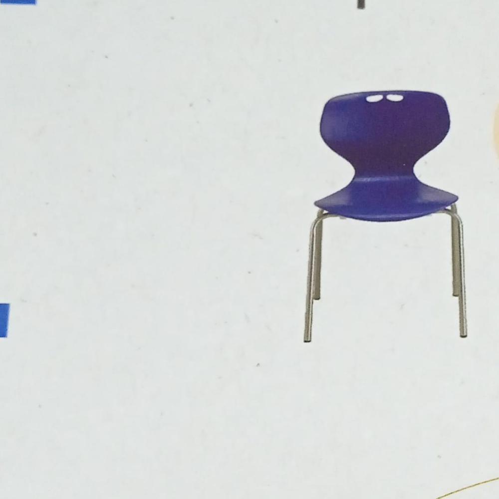 Om Woods Dpc 008 Apple Chair - Plastic Frame With Stainless Steel Leg, 19x1 Mm Round | Modern Design, Eco-friendly, Smooth Finishing, Available In Multiple Colors