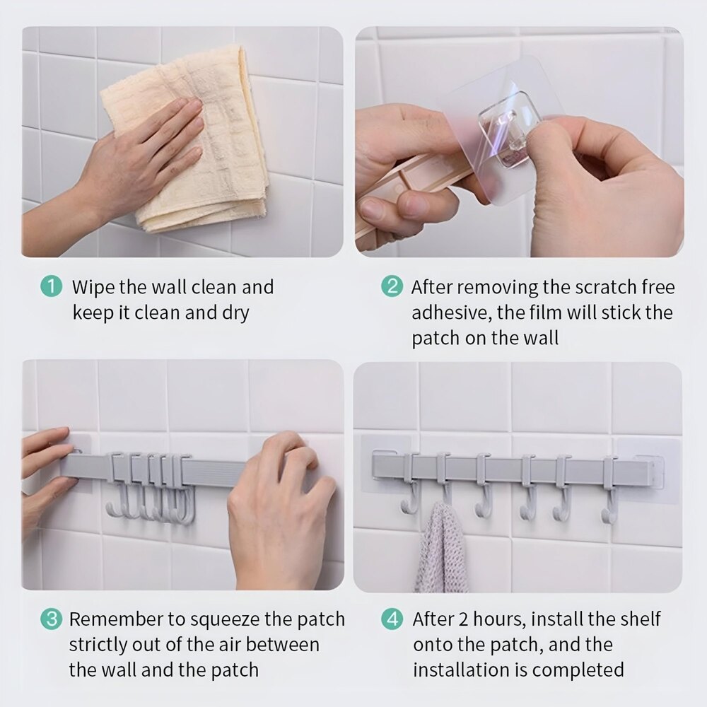 6 Hook Hanger - Material: Plastic