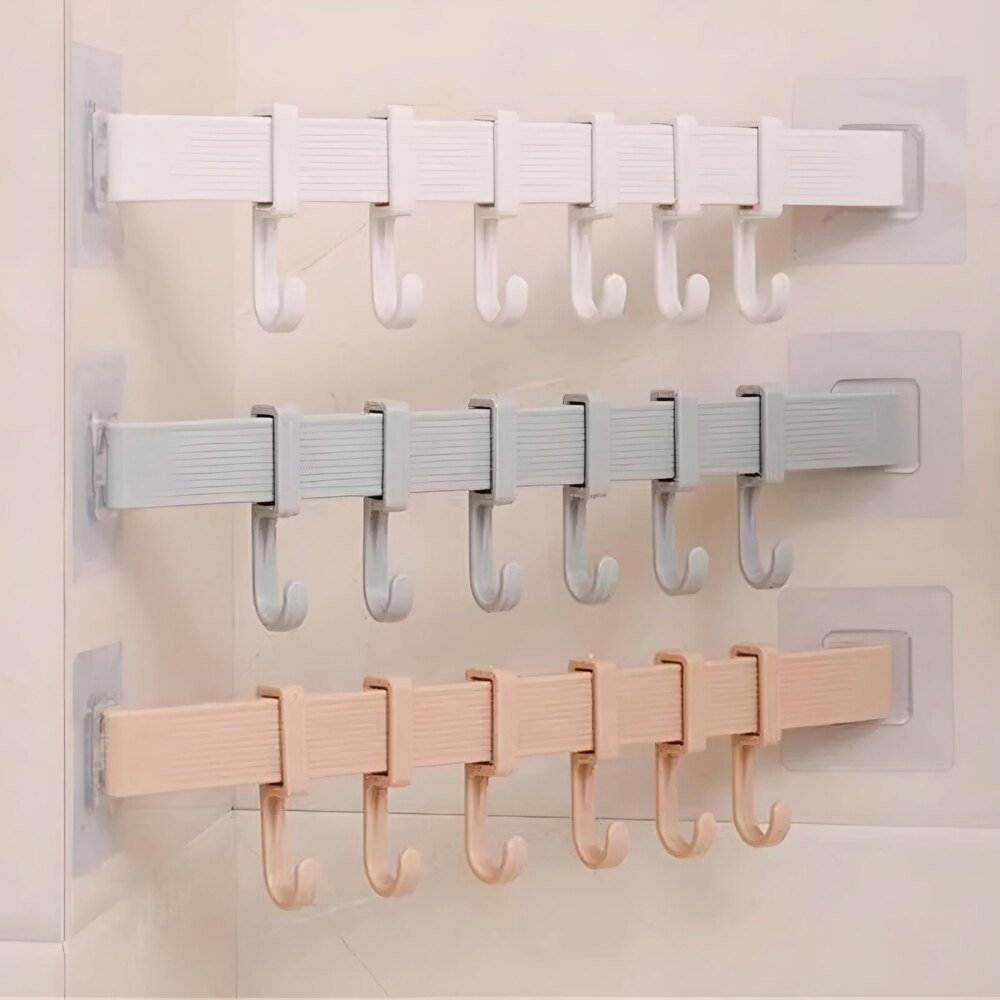 6 Hook Hanger - Material: Plastic