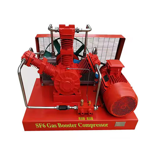 Sulfur Hexafluoride Booster Compressor Oil-Free Oxygen Hydrogen Gas Booster Compressor - Color: Red