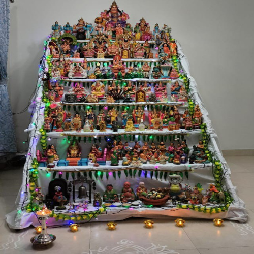 Foldable 7 step golu stand coimbatore