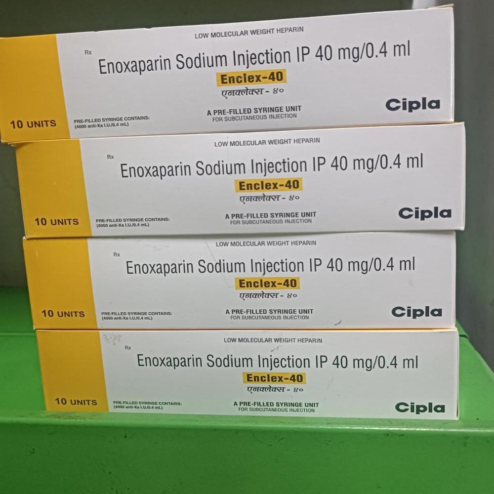 Enclex Enoxaparin Injection 40 Mg - Shelf Life: 12 Months