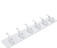 6 Hook Hanger Self Adhesive Magic Sticker Hook