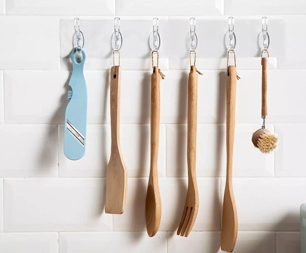 6 Hook Hanger Self Adhesive Magic Sticker Hook
