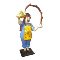 Frp Tea Man Statue - Color: Multicolor