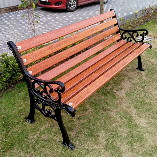 Cast Iron Bench - Color: Brown