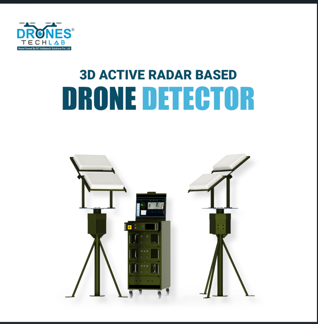 3D Active Radar Based Drone Detector - Material: Ms