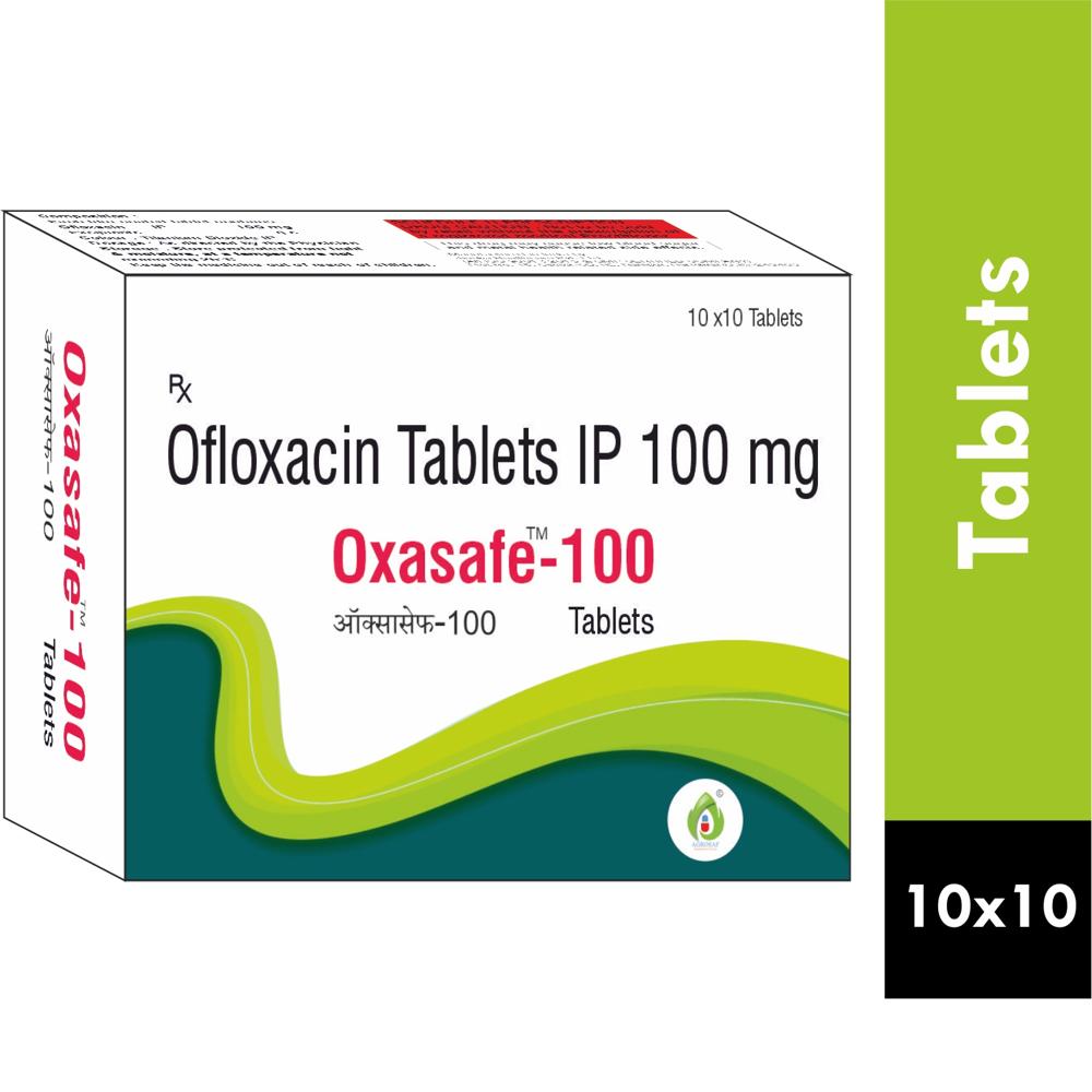 OXASAFE 100 TABLETS - Each Film Coated Tablet Contains: Ofloxacin Ip 100 Mg , Excipients Q.s.