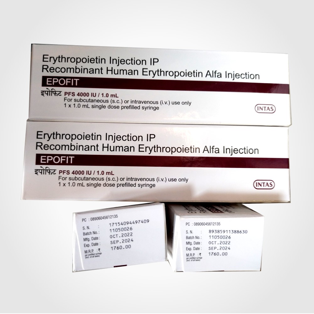 Epofit  Recombinant Human Erythropoietin Alfa  Injection 4000 IU 