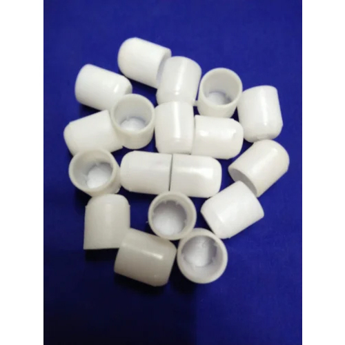 Round Plastic Caps - Color: White