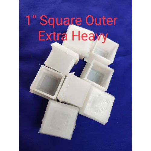 Extra Heavy Square Outer Cap - Color: White