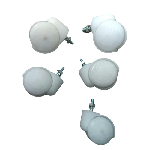 White Plastic Caster Wheel