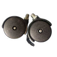 Lock Caster Wheel - Color: Black