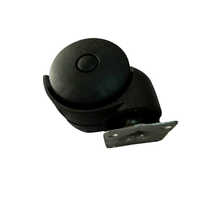 Caster Wheel With Brake - Color: Black