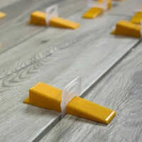 Tiles Levelling System Wedge And Clip Set - Color: Yellow