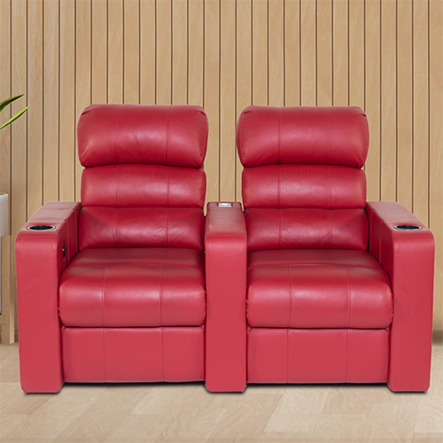 2 Seater Red Home Theater Recliner Seat - Color: Different Available