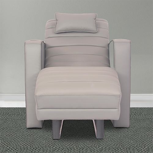 PVC Grey Belfort Cinema Recliner Lounger Seat