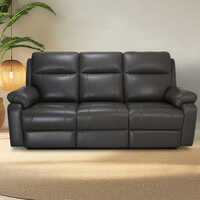 Omega Three Seater Premium Half Leather Recliner Sofa Set - Color: Different Available