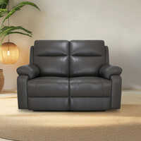 Omega Two Seater Premium Half Leather Recliner Sofa Set - Color: Different Available